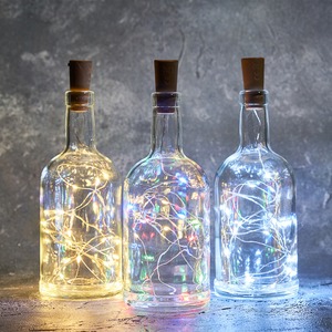 Гирлянда «Роса» Neon-Night 302-029 с пробкой 2 м, 20 LED, цвет свечения мультиколор, 3хLR44 в комплекте