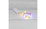 Гирлянда «Роса» Neon-Night 302-009 с крупными каплями 2 м, 20 LED, цвет свечения мультиколор, тонкий батарейный блок