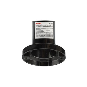 Сетевой переходник Rexant 11-8817 Патрон карболитовый настенный Е27 черный c этикеткой наклонный