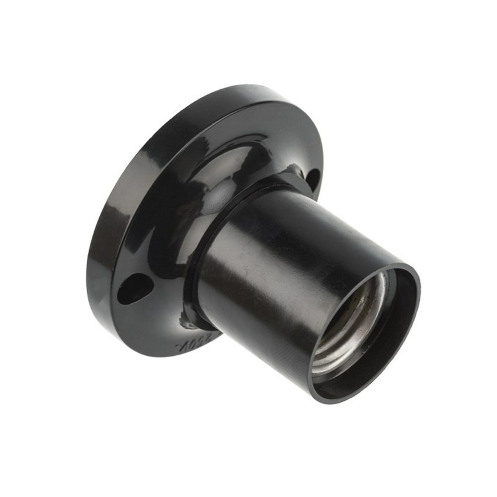 Сетевой переходник Rexant 11-8818 Патрон карболитовый потолочный Е27 черный c этикеткой