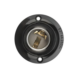 Сетевой переходник Rexant 11-8818 Патрон карболитовый потолочный Е27 черный c этикеткой