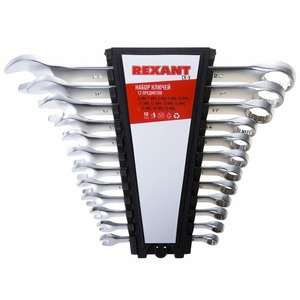 Ключ Rexant 12-5842 Набор ключей комбинированных (6-14, 17, 19, 22 мм), 12 шт