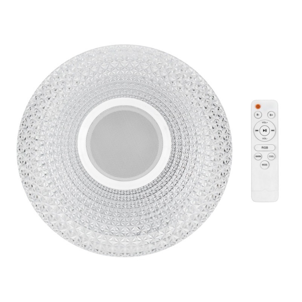 Светильник настенно-потолочный Rexant 624-001 Satori Melody 2700-6500 K RGB Bluetooth Sound с пультом и APP LED