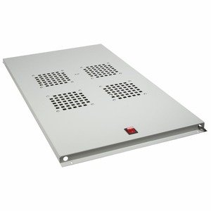 Панель вентиляторная для рэкового шкафа Rexant 04-2602 Модуль вентиляторный потолочный с 4-мя вентиляторами, без термостата
