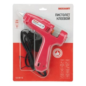 Клеевой пистолет Rexant 12-0116 Пистолет клеевой, 60 Вт / 100 Вт два режима, 11 мм, блистер