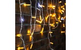 Гирлянда Айсикл Neon-Night 255-161 4,8х0,6 м, с эффектом мерцания, белый ПВХ, 176LED, цвет Жёлтый, 230В