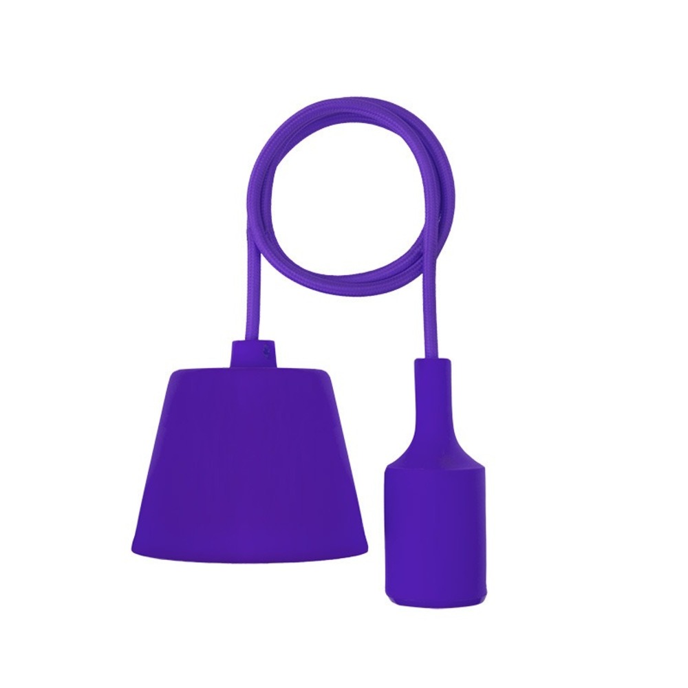 Сетевой переходник Rexant 11-8887 Патрон E27 силиконовый со шнуром 1м фиолетовый