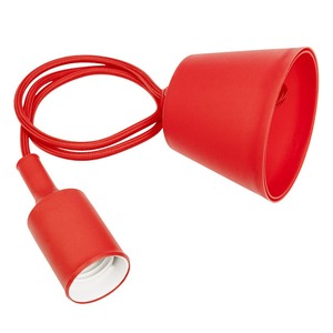 Сетевой переходник Rexant 11-8888 Патрон E27 силиконовый со шнуром 1м красный