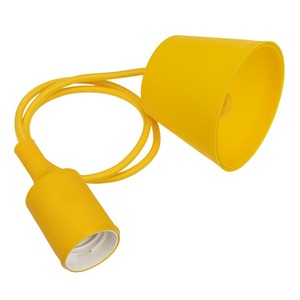 Сетевой переходник Rexant 11-8889 Патрон E27 силиконовый со шнуром 1м желтый