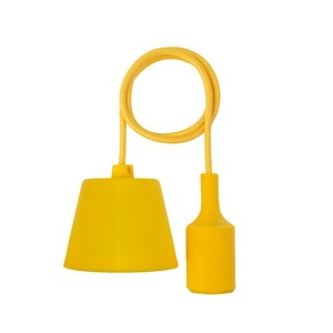 Сетевой переходник Rexant 11-8889 Патрон E27 силиконовый со шнуром 1м желтый