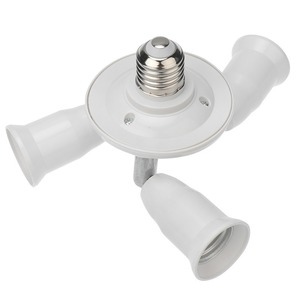 Сетевой переходник Rexant 11-8863 Разветвитель цокольный Е27-3хЕ27 (поворотный цоколь) белый