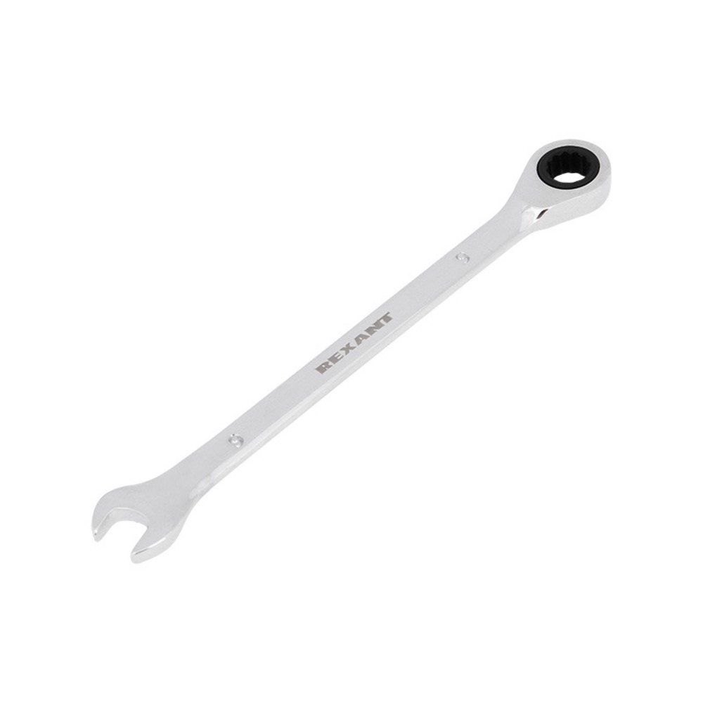 Ключ Rexant 12-5804-1 Ключ комбинированный трещоточный 9 мм, CrV, зеркальный хром