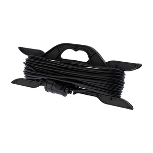 Удлинитель-шнур на рамке PROconnect 11-7102 ПВС 2х0.75, 20 м, б/з, 6 А, 1300 Вт, IP20, черный