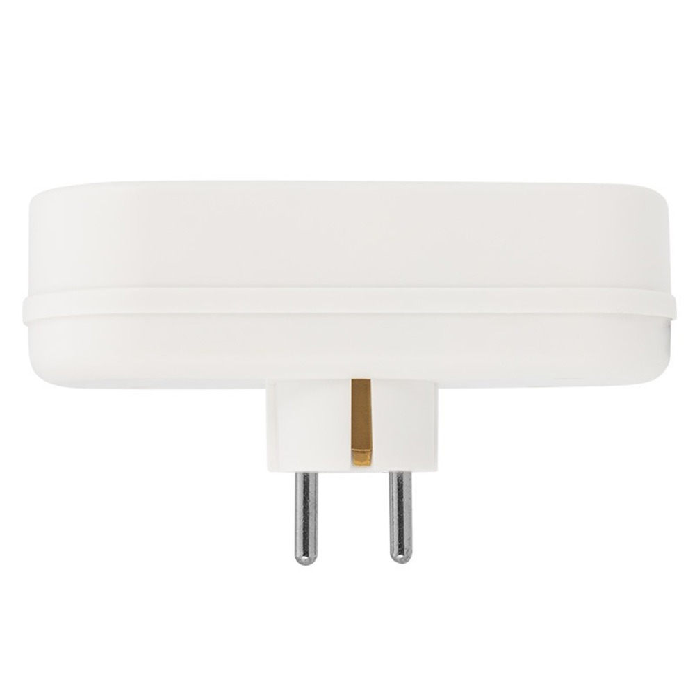 Тройник электрический линейный Rexant 11-1079 16 А с заземлением белый