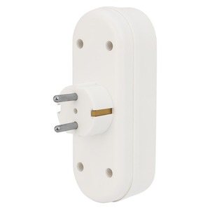 Тройник электрический линейный Rexant 11-1079 16 А с заземлением белый