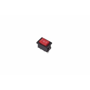 Выключатель клавишный Rexant 36-2144 250V 6А (3с) ON-OFF-ON красный с нейтралью Mini, 10шт