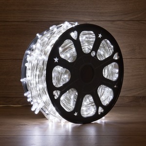 Гирлянда «LED Клип-лайт» Neon-Night 325-165 12 V, прозрачный ПВХ, 150 мм, цвет диодов Белый Flashing (Белый) (100 метров)
