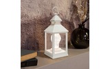Декоративный фонарь с лампочкой Neon-Night 513-052 белый корпус, размер 10.5х10.5х24 см, цвет ТЕПЛЫЙ БЕЛЫЙ
