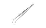 Пинцет Noname 12-0355 изогнутый, узкий, фиксатор, рифленый 155 мм ПРОФИ