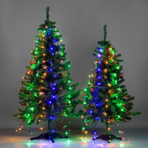 Елочная гирлянда с кольцом Neon-Night 235-079 7 нитей по 1,5 метра, цвет диодов мультиколор, не соединяется