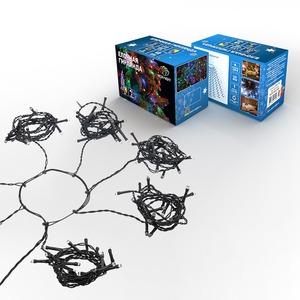 Елочная гирлянда с кольцом Neon-Night 235-079 7 нитей по 1,5 метра, цвет диодов мультиколор, не соединяется