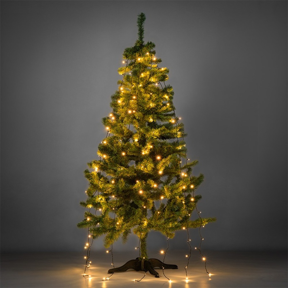 Елочная гирлянда с кольцом Neon-Night 235-086 7 нитей по 1,8 метра, цвет диодов теплый белый, не соединяется