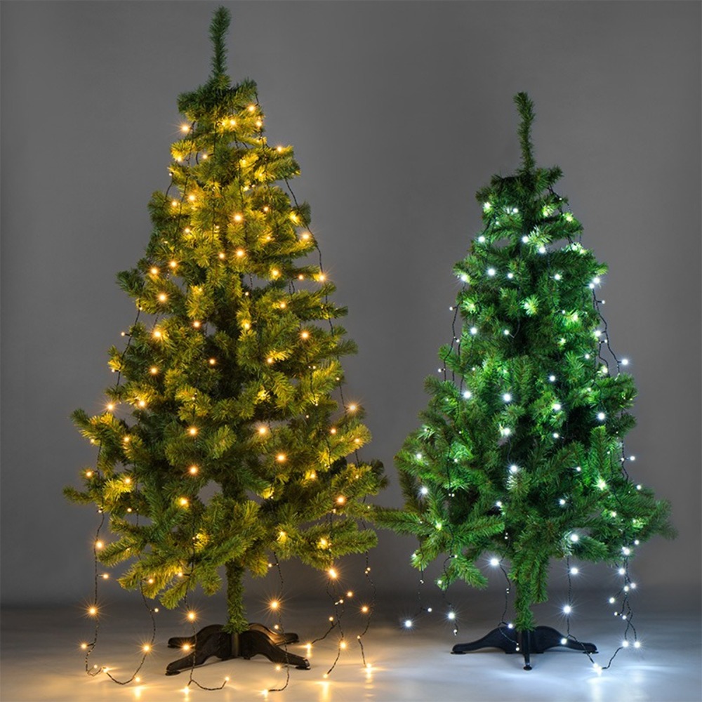 Елочная гирлянда с кольцом Neon-Night 235-086 7 нитей по 1,8 метра, цвет диодов теплый белый, не соединяется