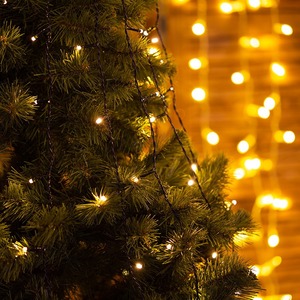 Елочная гирлянда с кольцом Neon-Night 235-086 7 нитей по 1,8 метра, цвет диодов теплый белый, не соединяется