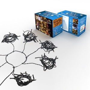 Елочная гирлянда с кольцом Neon-Night 235-086 7 нитей по 1,8 метра, цвет диодов теплый белый, не соединяется