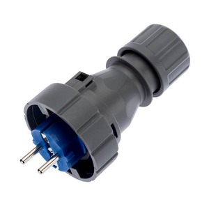 Вилка прямая влагозащищенная Rexant 111-013 2P+РE, 16 А, IP68