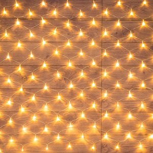 Гирлянда Сеть Neon-Night 215-126 1,5х1,5м, прозрачный ПВХ, 150 LED ТЕПЛЫЙ БЕЛЫЙ