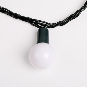 Гирлянда Шарики Neon-Night 303-555 25 мм 5м, темно-зеленый ПВХ, 25 диодов, цвет Белый, Без контроллера