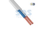 Провод ККЗ 01-8086-6 ШВВП 2х0,75 мм 200 м белый ГОСТ 7399-97