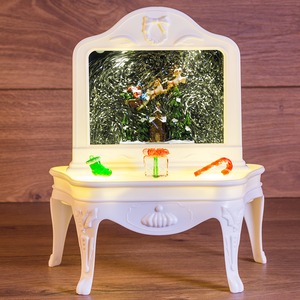 Декоративный светильник Neon-Night 501-064 Столик с эффектом снегопада, подсветкой и новогодней мелодией