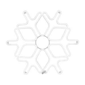 Фигура «Снежинка» Neon-Night 501-325 из гибкого неона, 60х60 см, цвет свечения белый