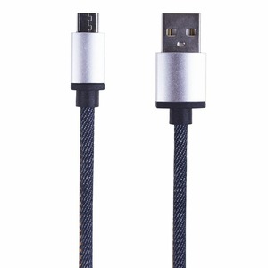 USB кабель microUSB Rexant 18-4242 шнур в джинсовой оплетке 1м (10 штук)