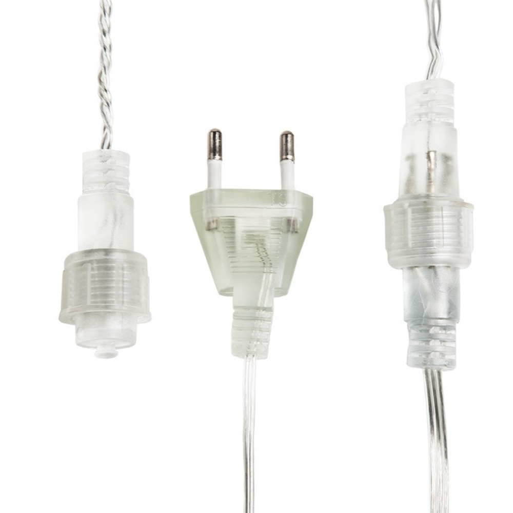 Гирлянда Мишура LED Neon-Night 303-606 3 м прозрачный ПВХ, 288 диодов, цвет ТЕПЛЫЙ БЕЛЫЙ