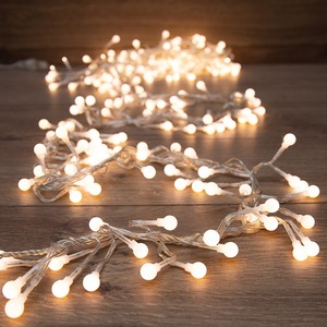 Гирлянда Мишура LED Neon-Night 303-606 3 м прозрачный ПВХ, 288 диодов, цвет ТЕПЛЫЙ БЕЛЫЙ