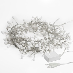 Гирлянда Мишура LED Neon-Night 303-606 3 м прозрачный ПВХ, 288 диодов, цвет ТЕПЛЫЙ БЕЛЫЙ