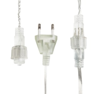 Гирлянда Мишура LED Neon-Night 303-606 3 м прозрачный ПВХ, 288 диодов, цвет ТЕПЛЫЙ БЕЛЫЙ