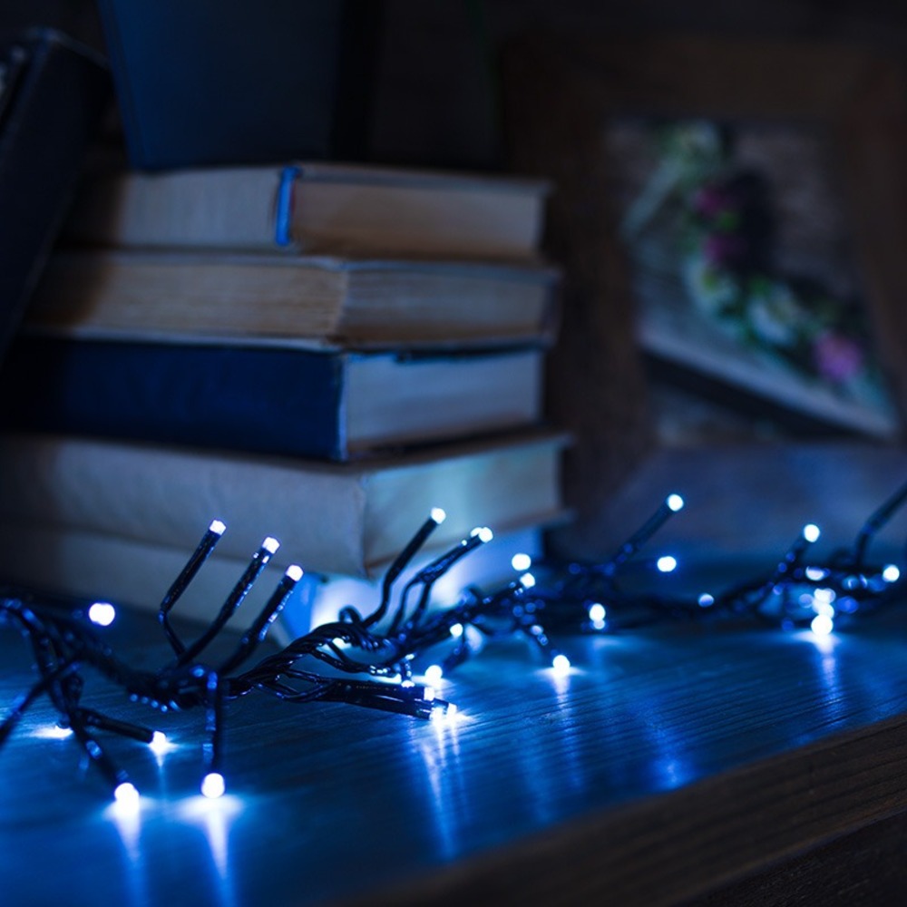 Гирлянда «Кластер LED» Neon-Night 303-625 3 м, темно-зеленый ПВХ IP20, 288 диодов, цвет белый