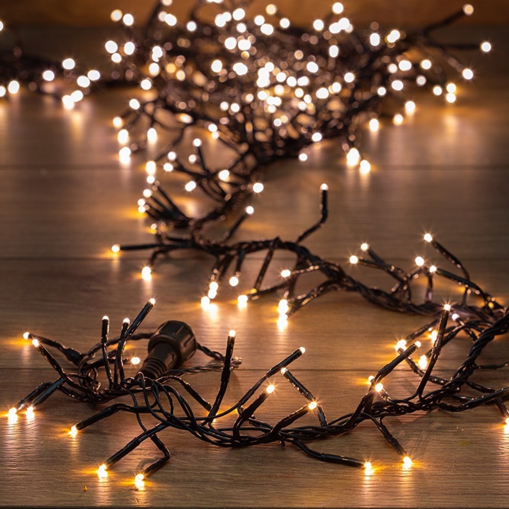 Гирлянда «Кластер LED» Neon-Night 303-626 3 м, темно-зеленый ПВХ IP20, 288 диодов, цвет теплый белый