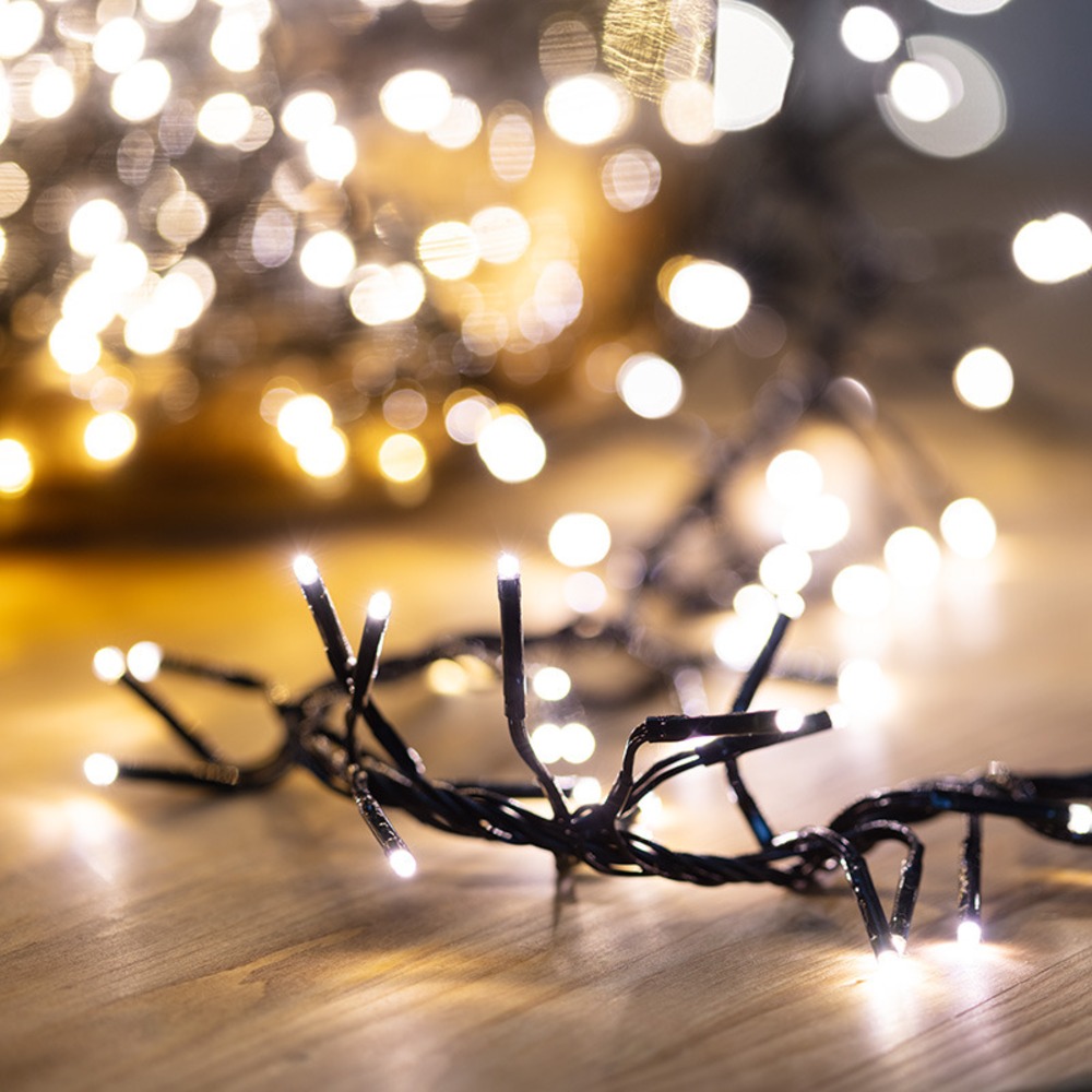 Гирлянда «Кластер LED» Neon-Night 303-626 3 м, темно-зеленый ПВХ IP20, 288 диодов, цвет теплый белый