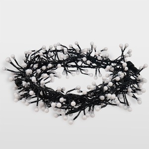 Гирлянда «Мишура LED» Neon-Night 303-608 3 м, темно-зеленый ПВХ, 288 диодов, цвет белый + теплый белый