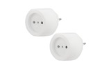 Набор тройников электрических Rexant 11-1063-2 Шар, 6 А, белый (2 шт./уп.)