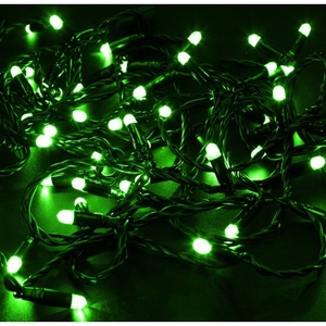Гирлянда Noname 305-224 НИТЬ 10м, зеленый ПВХ, 100 LED, цвет зеленый