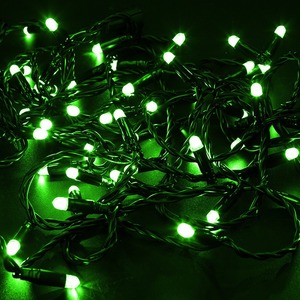 Гирлянда Нить Neon-Night 305-144 10м, постоянное свечение, черный ПВХ, 24В, цвет Зелёный