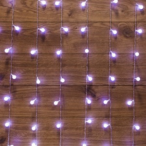 Гирлянда Светодиодный Дождь Neon-Night 235-045 1,5*1,5 м, с насадками шарики, свечение с динамикой, 230 В, диоды Белый