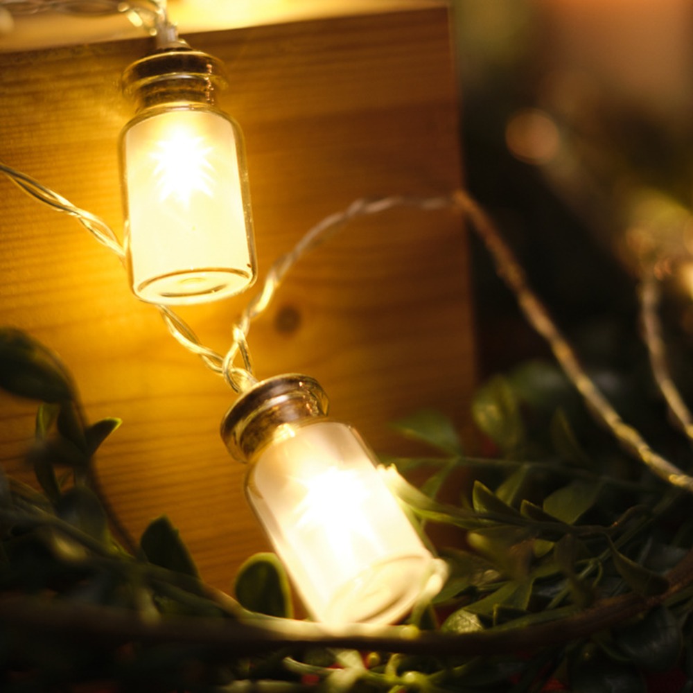 Гирлянда светодиодная «Баночки» Neon-Night 303-096 1.5 м, 10 LED, цвет свечения теплый белый, 2 х АА (батарейки не в комплекте)