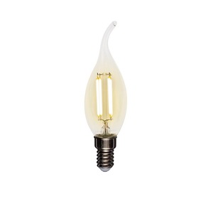 Лампа филаментная Rexant 604-101 Свеча на ветру CN37 7.5 Вт 600 Лм 2700K E14 прозрачная колба, 10шт